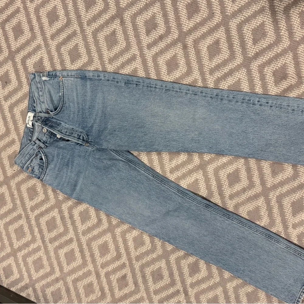 Agolde High Rise Light Blue Jeans - Picture 2 of 8